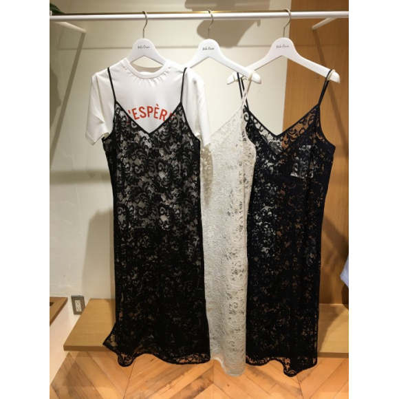 新作レースキャミワンピース 彡 ミラオーウェン ショップニュース 名古屋parco パルコ