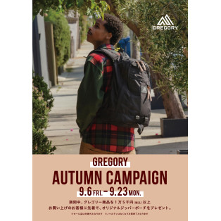 GREGORY AUTUMN CAMPAIGN 