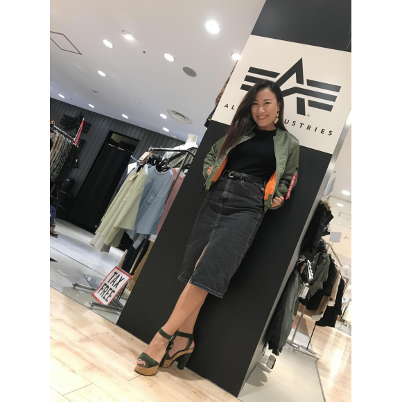 Ma 1レディースコーデ アルファ ショップニュース 名古屋parco パルコ