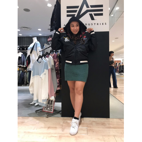 Alaskaスカジャンレディースコーデ アルファ ショップニュース 名古屋parco パルコ