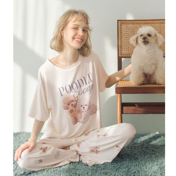 4/1(水)発売　カットソーＴシャツＰＵＰＰＹＰＯＯＤＬＥパジャマ