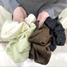 【新作】サテンスタッズBIGシュシュ