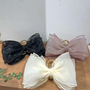 NEW Organdy ribbon buns