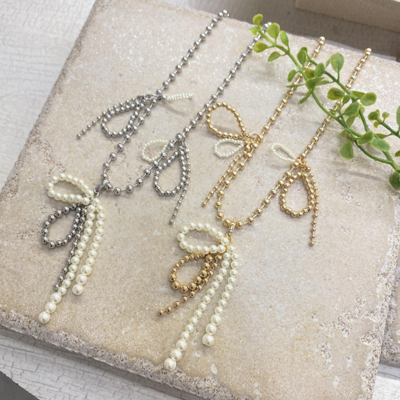 【新作】リボンネックレス