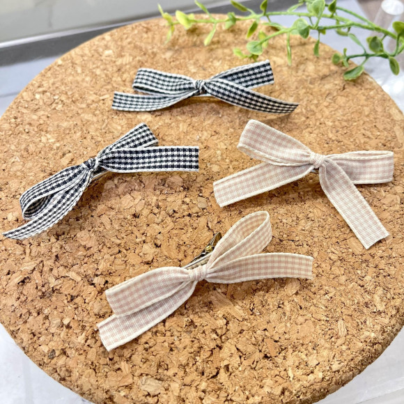 新作 リボンクリップ  【お知らせ♡】