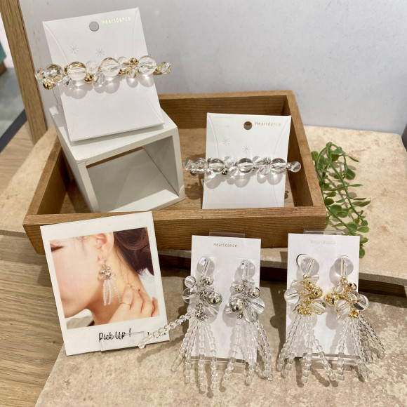 【新作】クリア×メタルアクセサリー