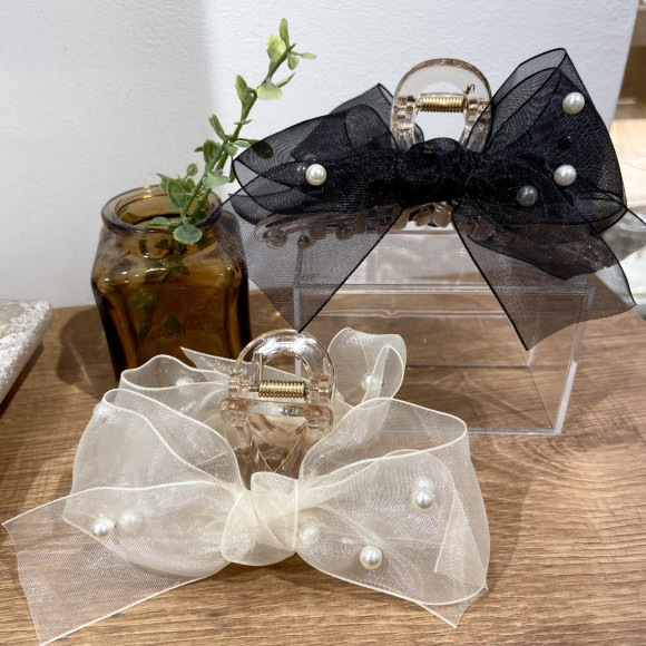 【再入荷】パール×リボンバンス