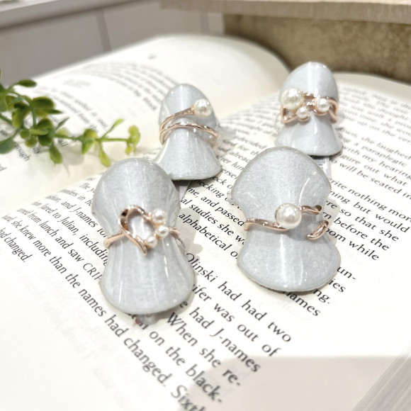 【新作・再入荷】ロゼシルバーリング、オーガンジーリボンバンス