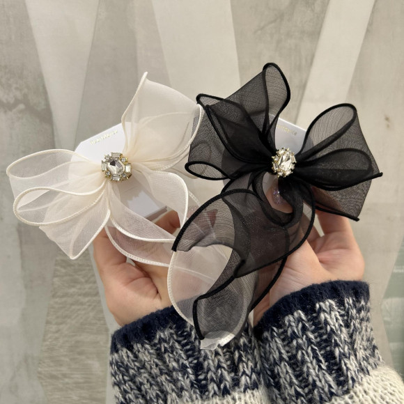 【新作】ビジューダブルオーガンジーフック