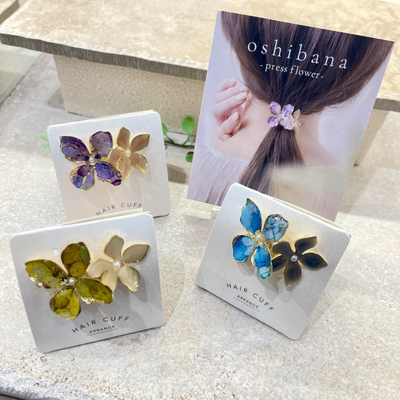【新作】押し花ヘアアクセサリー