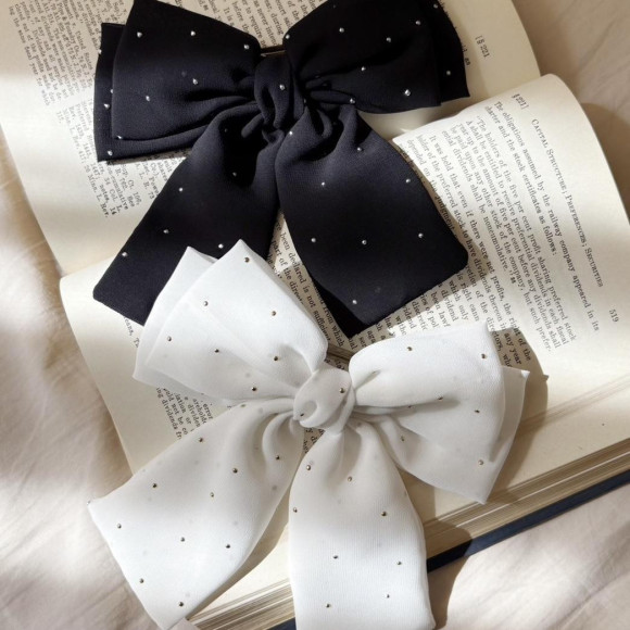 【新作】スタッズリボンバレッタ