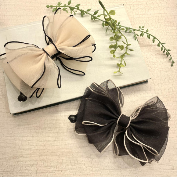 NEW Organzy Ribbon Banana Clip