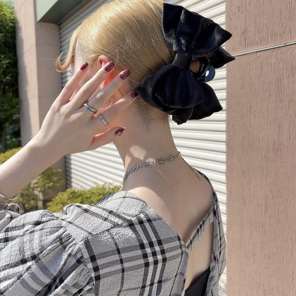 [ผลงานใหม่] คลิปผ้าเนื้อหนาคล้ายกำมะหยี่ริบบิ้นการพัฒนา♡