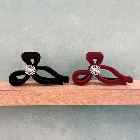 【おすすめ】ベロアリボンバレッタ