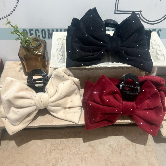 【おすすめ】ベロアスタッズリボンバンス