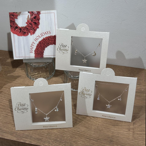 【プレゼントにも】スター&ムーンチャームネックレス