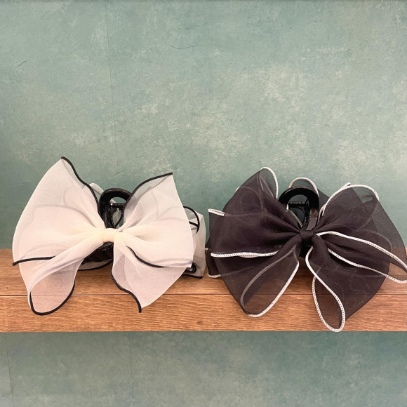 【新作】モノトーンパイピングリボンバンス