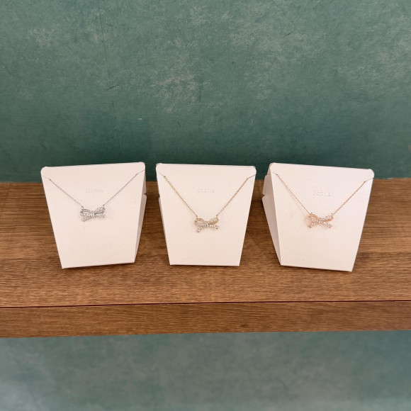 【人気】リボンネックレス