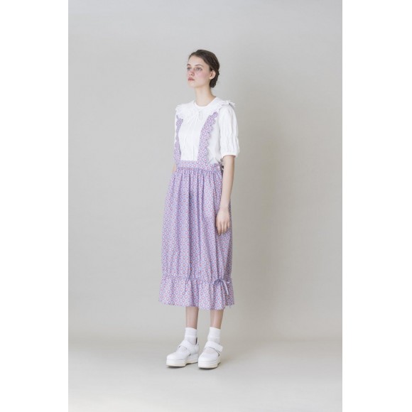 Jane Marple Satin stripes tiered skirt - anymacllc.com