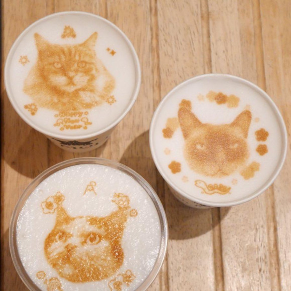 期間限定ラテアート登場です☆