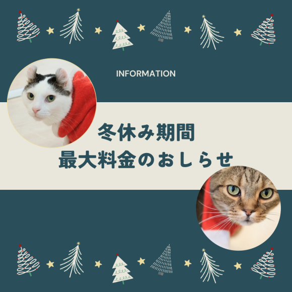 【冬休み期間の入園料金の変更について】