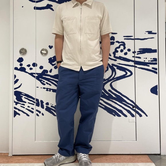 【新作】ジップアップシャツ