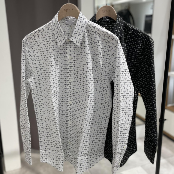 【新作】ロゴ総柄シャツ