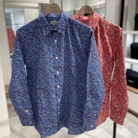 【新作】小花柄シャツ