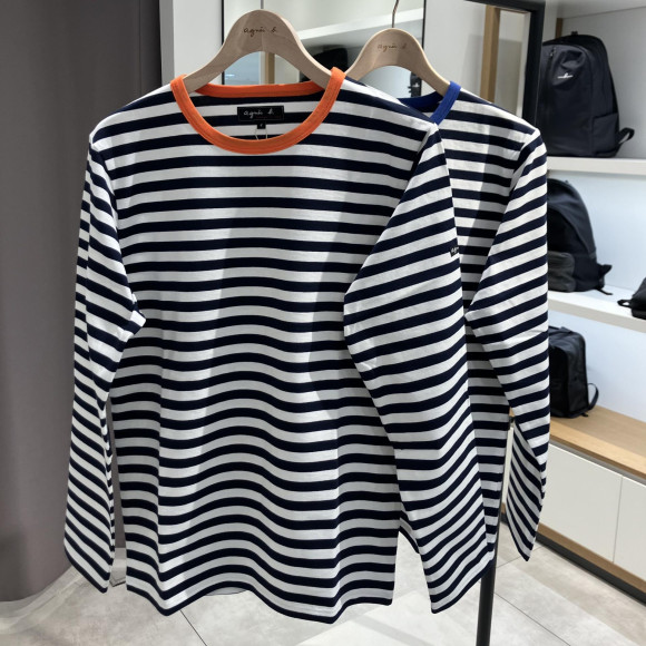 【新作】ネックカラーボーダーT