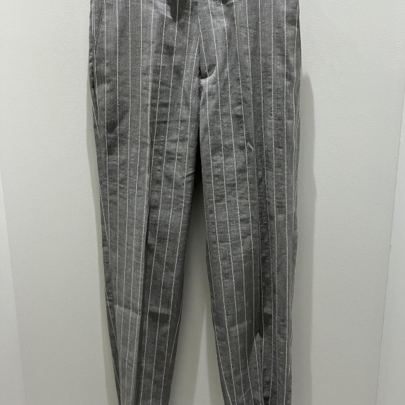 【SALE】リネンストライプスラックス