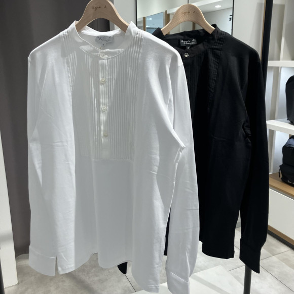 【SALE】ジャージピンタックシャツ