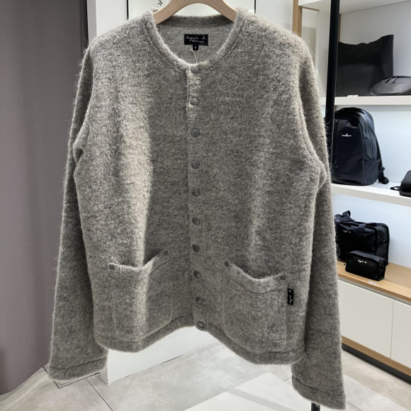 [ผลงานใหม่] เสื้อคลุมคาร์ดิแกนขนจากแพะแองโกร่าเสื้อกีฬา