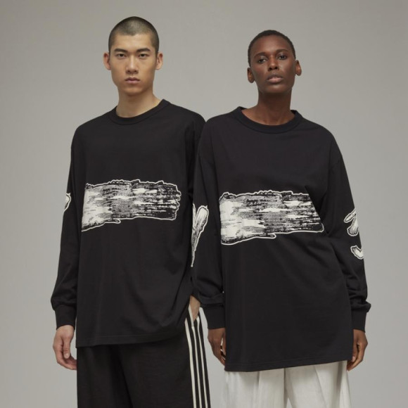 【 Y-3 / ワイスリー 】  GFX LS TEE / GFXロングスリーブTEE / ブラック