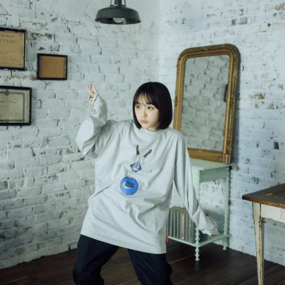 Over Print / オーバープリント /  Inverted LS Tee *saigusa karin