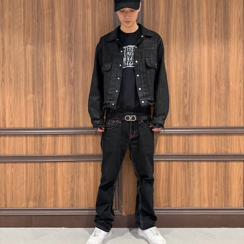 コーティングジャケットを着まし...