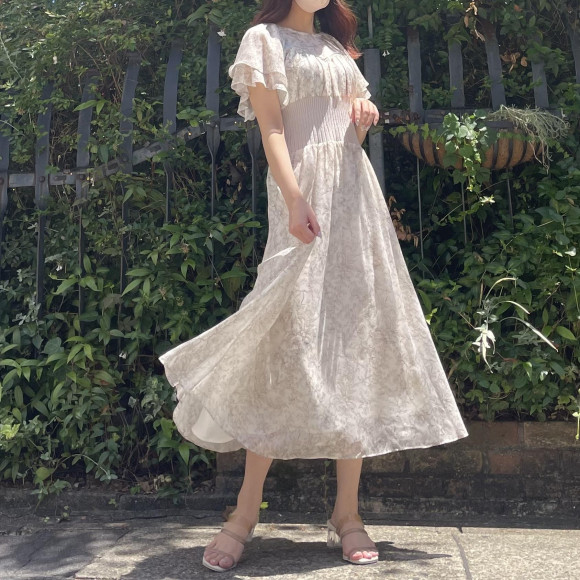 トレンド花柄ワンピ♡