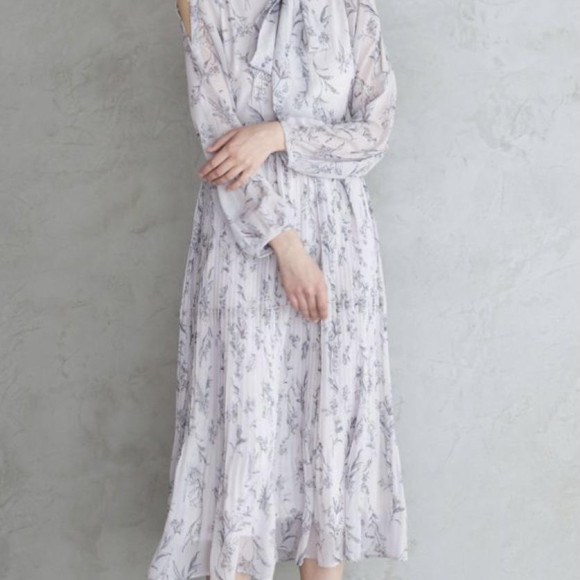 ♡花柄プリーツティアードワンピース♡