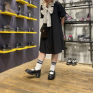 丸みトゥで可愛らしく！！●ALDERSTONE MJ  BLACK●