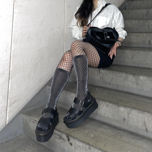 【クロスデザインが可愛い♡厚底サンダル】