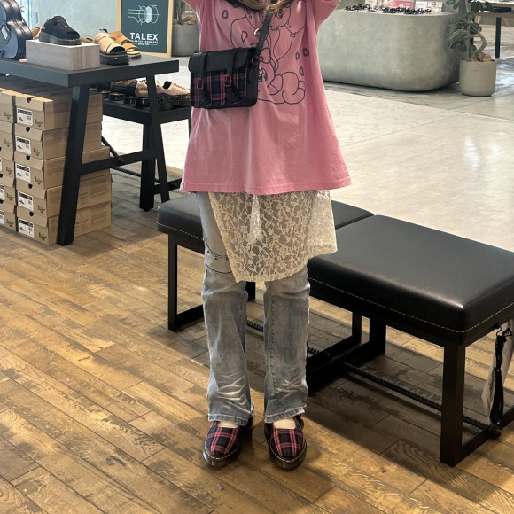 올 시즌 사용할 수 있다!♡ 타탄체크의 메리 제인♡