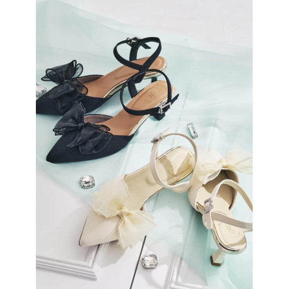 ⭐︎Picup items⭐︎ ビッグリボンバックストラップパンプス │ 名古屋