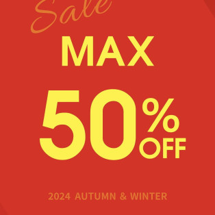 MAX50%OFF！！