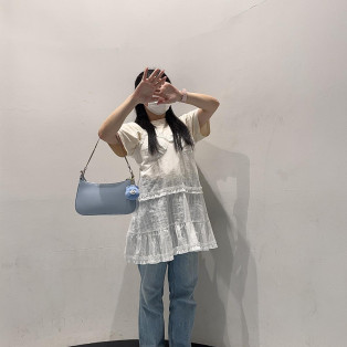 ⭐︎商品紹介⭐︎ 『リブニット細ストラップパンプス』&『ハーフムーンハンドバッグ』