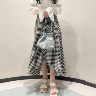 ⭐︎商品紹介⭐︎ 『チュール×フラワーモチーフヒールサンダル』&『ビジュー巾着バッグ』