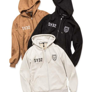 ESTER SUEDE ZIP HOODIE 