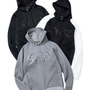 DOUBLE KNIT EMBOSS GEOMETRY P/O HOODIE 