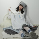 レイヤードに大活躍.☘︎ ݁˖ reversible asymmetry drawstring skirt