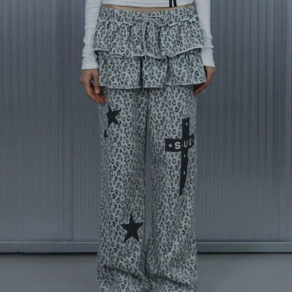 ♡*. ゜ ที่ลายเสือดาวและการออกแบบเครื่องหมายกากบาทน่ารัก