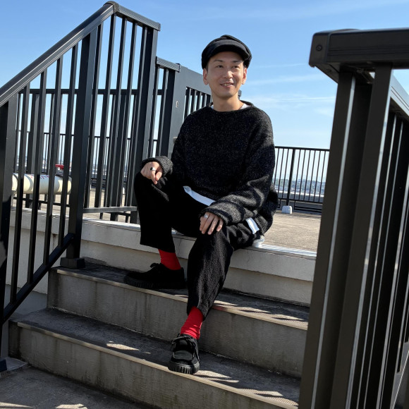 オールブラックコーデ