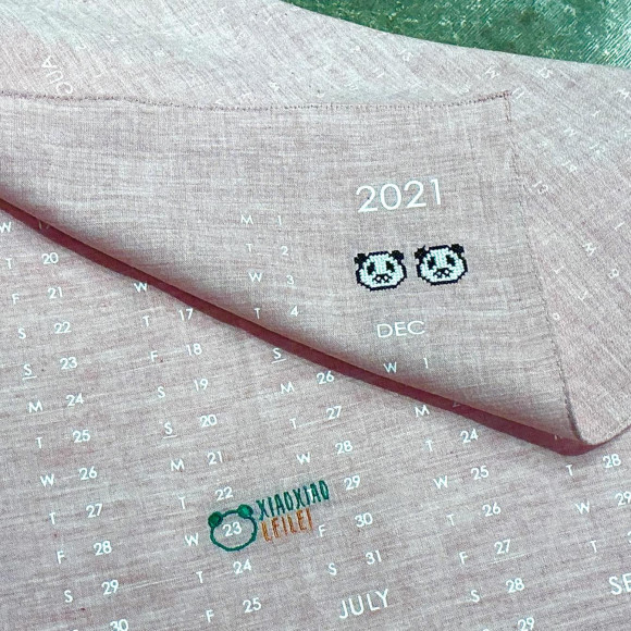 ◇ありがとう！シャオシャオ　レイレイ　特別価格カレンダーハンカチ　